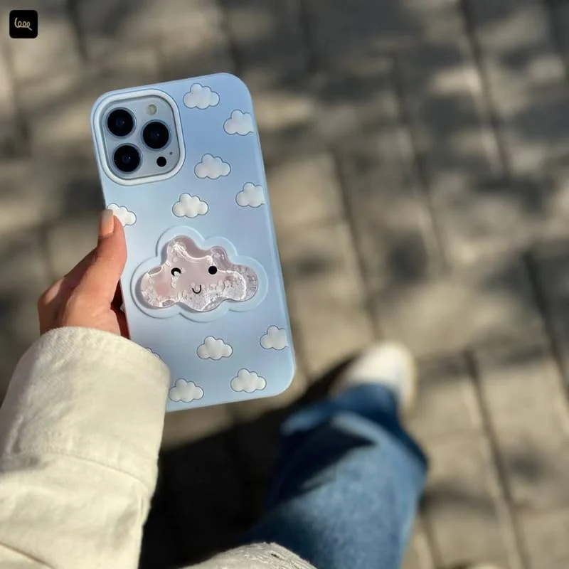 Aqua Floating Adorable 3D Cloud Case (New Arrival) - Image 2