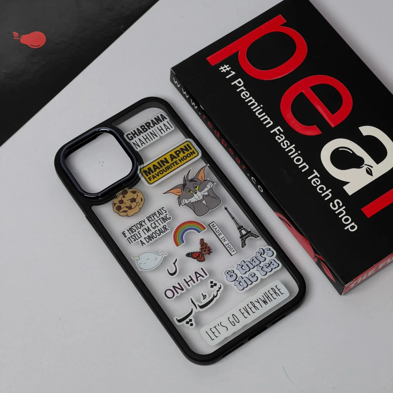 iPhone 12 Pro Max Cookie Black Border Acrylic Case (RPS)