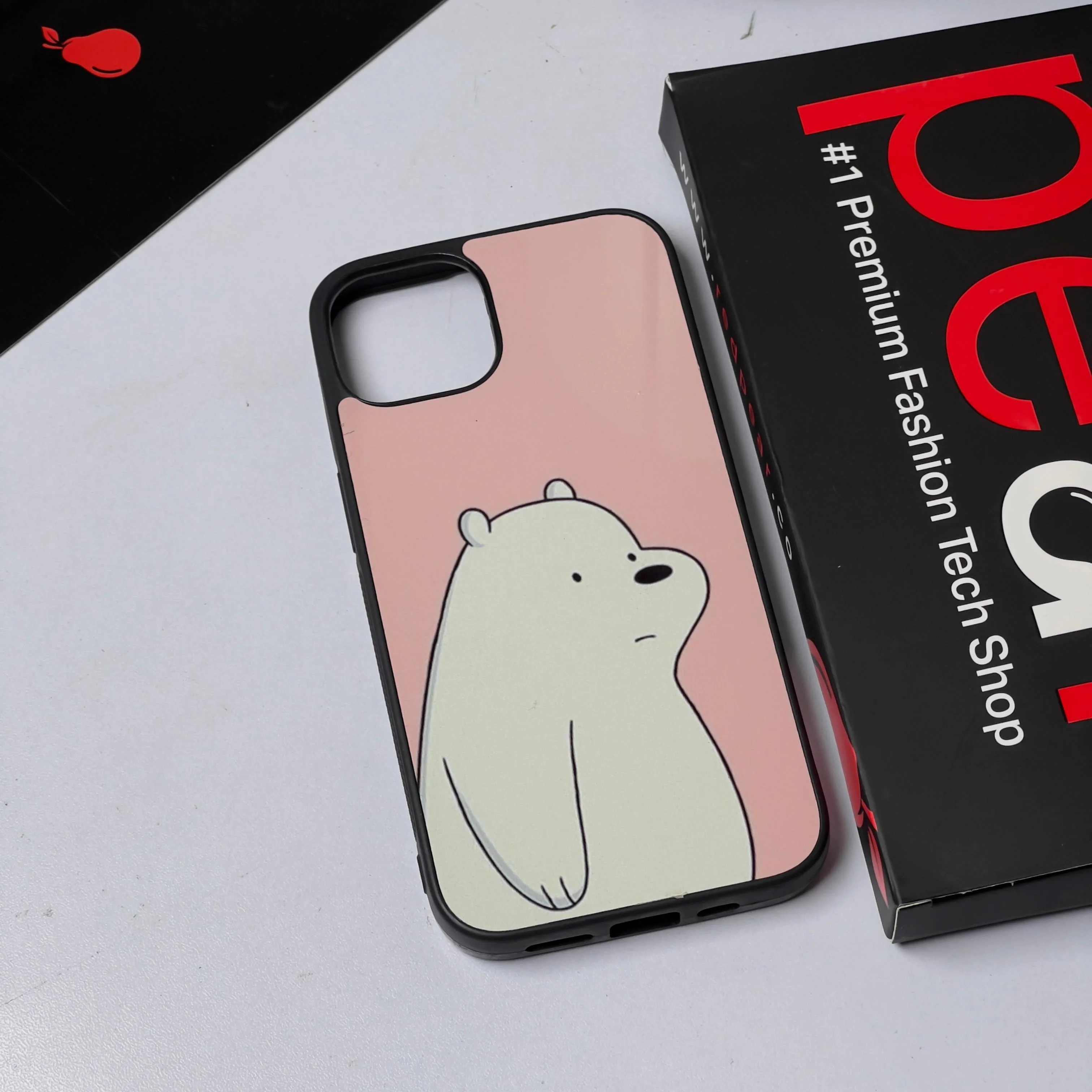 iPhone 13/14 White Bear Glossy Case (RPS)