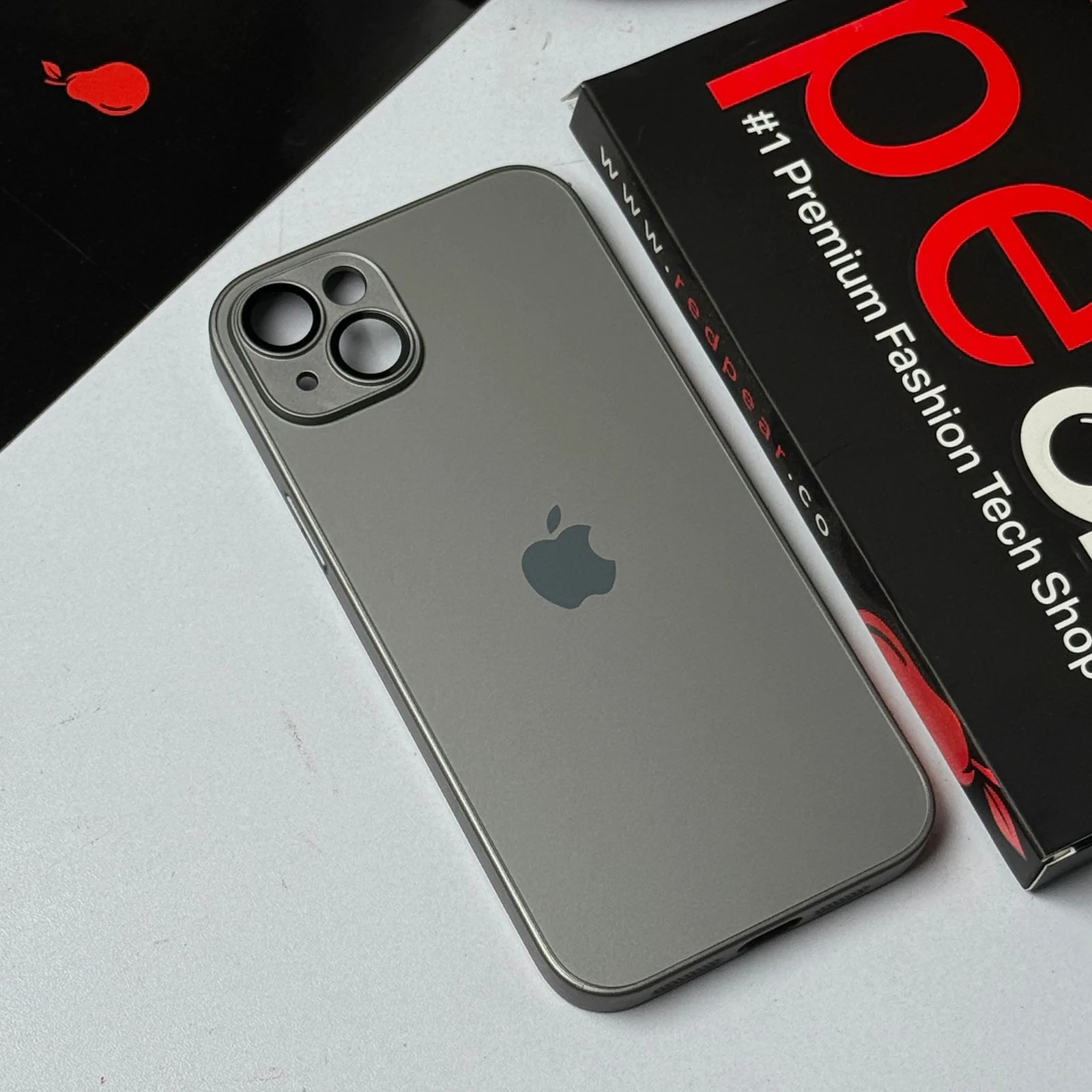 iPhone 14 Plus / 15 Plus Natural Titanium AG Glass case (RPS)