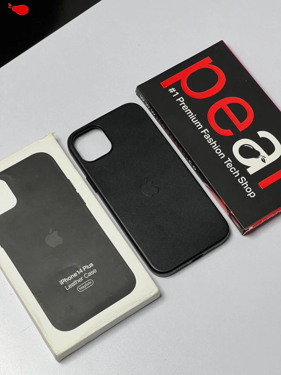 iPhone 14 Plus Jet Black Leather Case (RPS)
