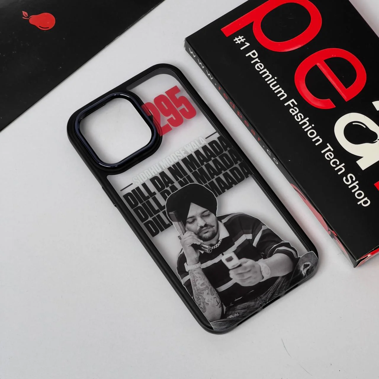 iPhone 14 Pro Max Siddhu Moosewala Black Border Acrylic Case (RPS)