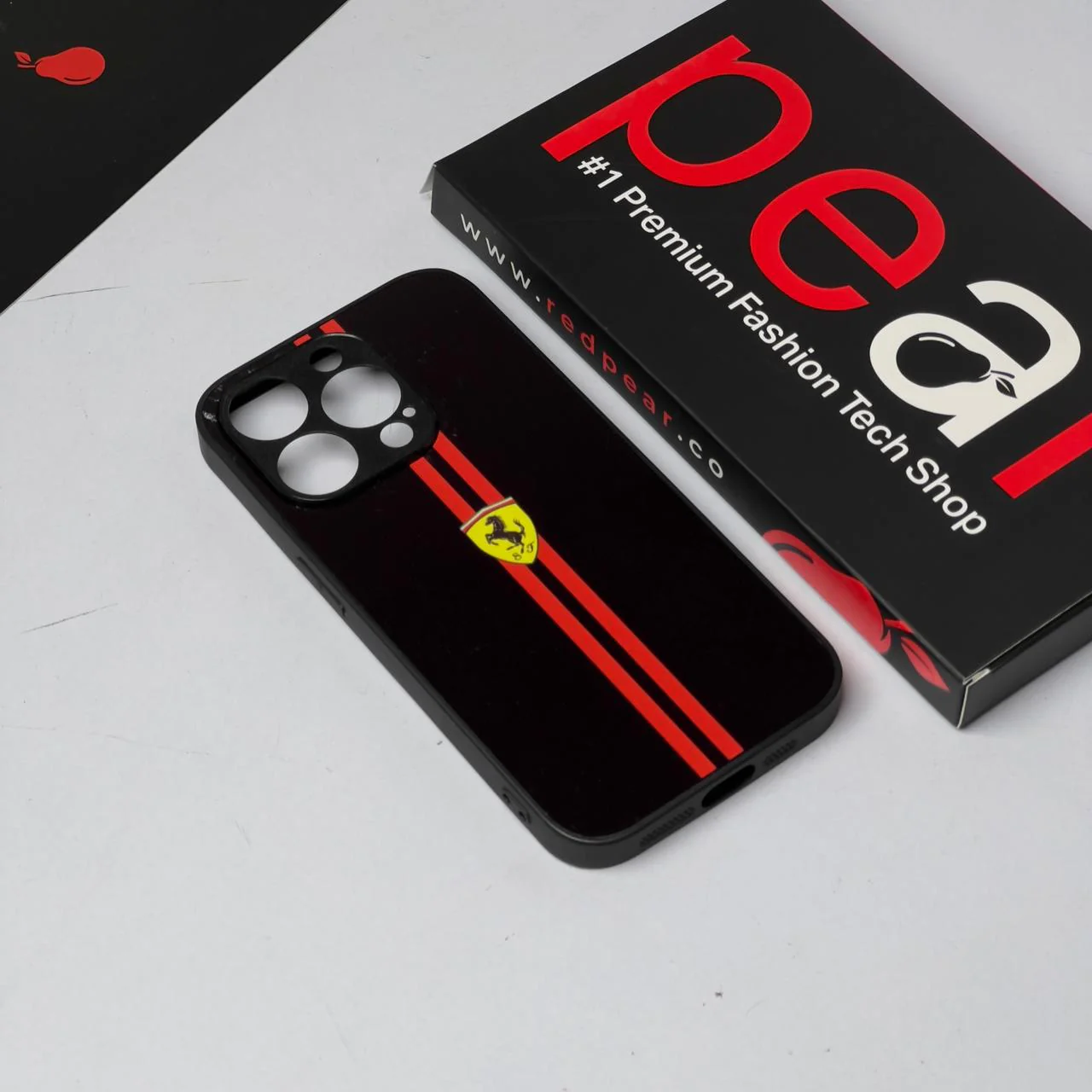 iPhone 15 Pro Ferrari Logo Glossy Case (RPS)