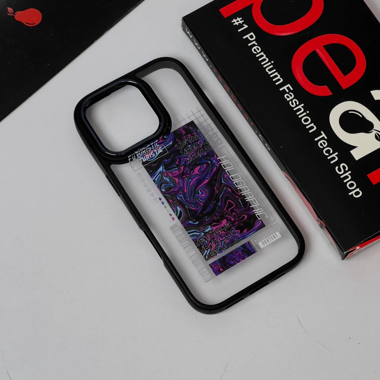 iPhone 16 Pro Futuristic Black Border Acrylic Case (RPS)