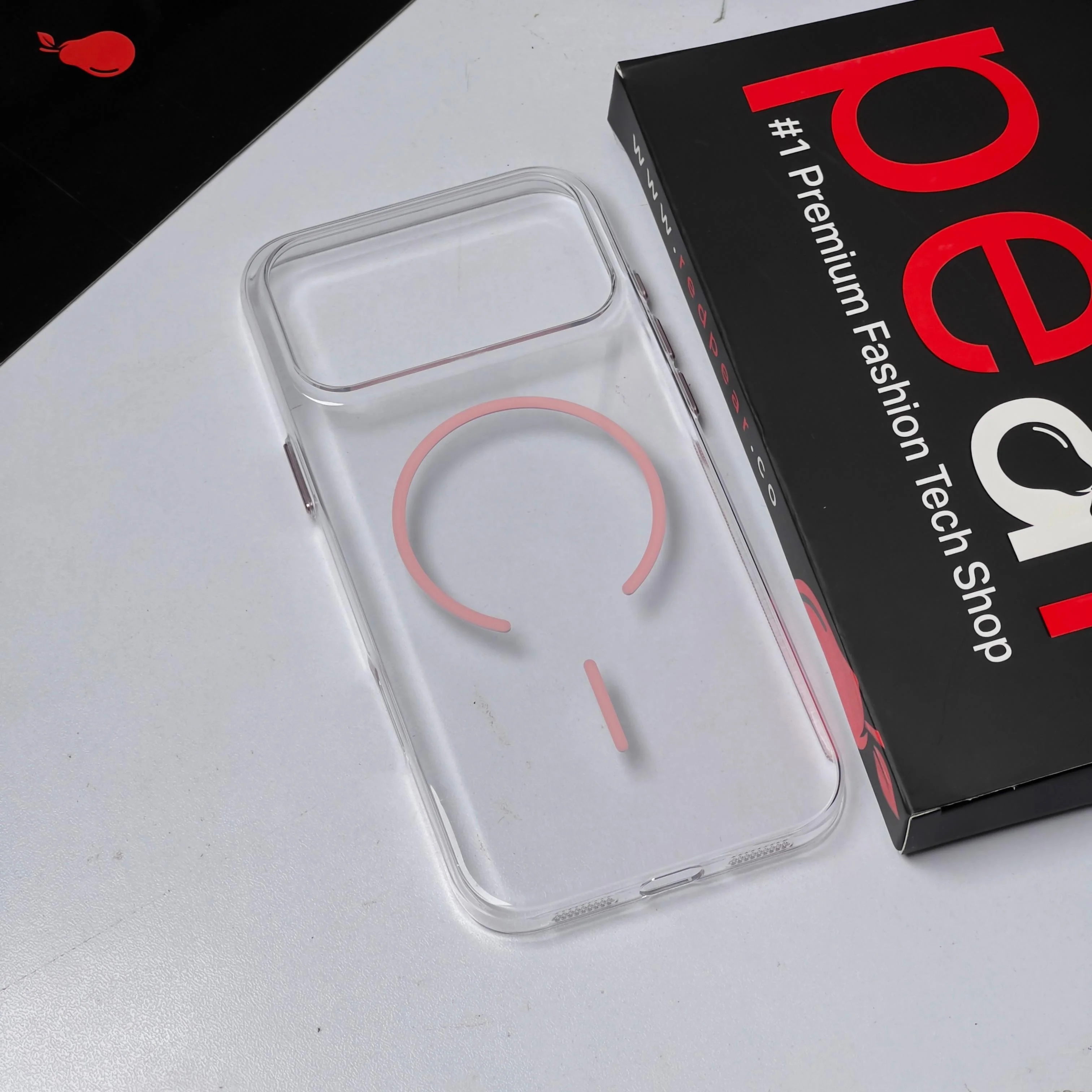 iPhone 17 Pro Max Clear Pink Magsafe case (RPS)