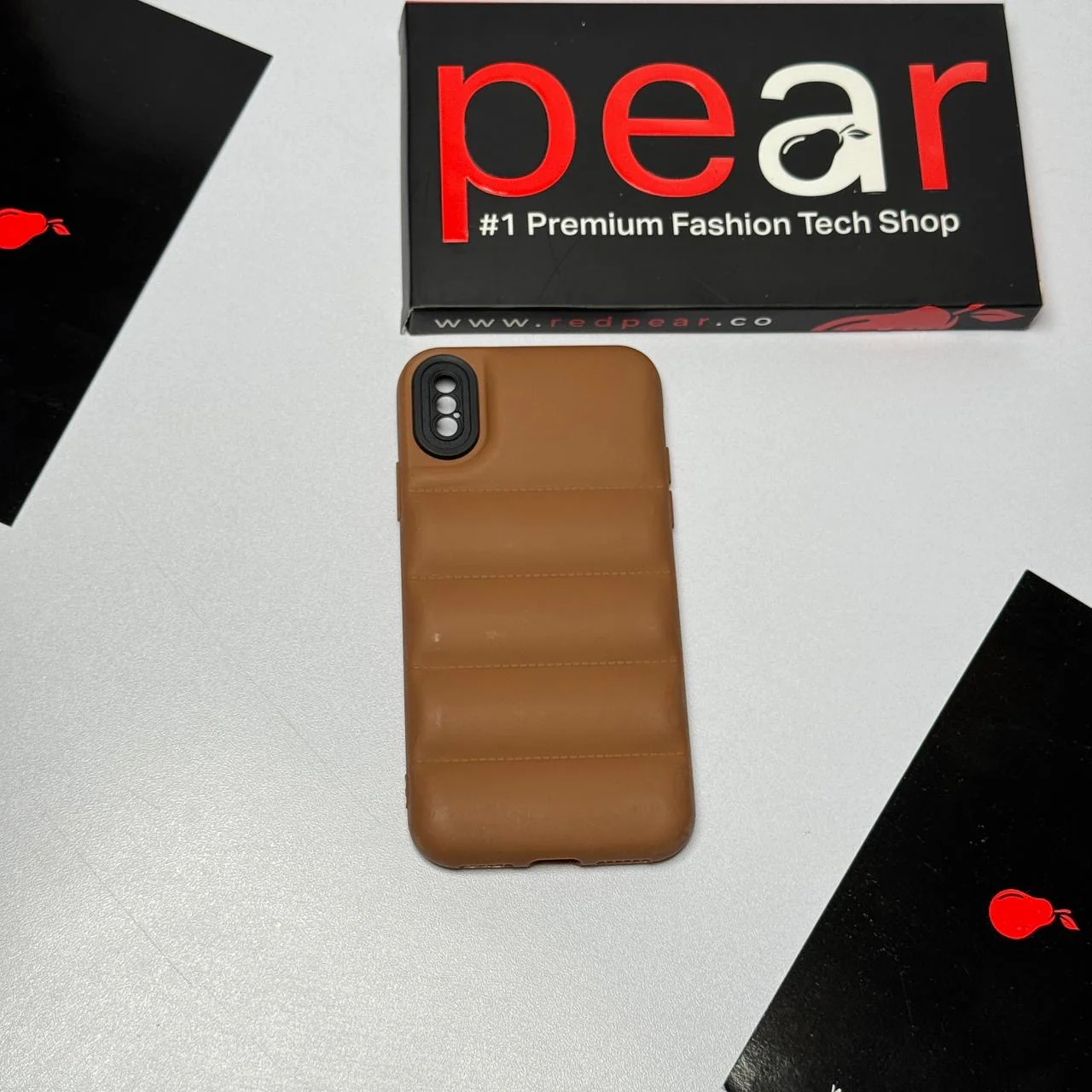 iPhone X Brown Puffer Case (RPS)