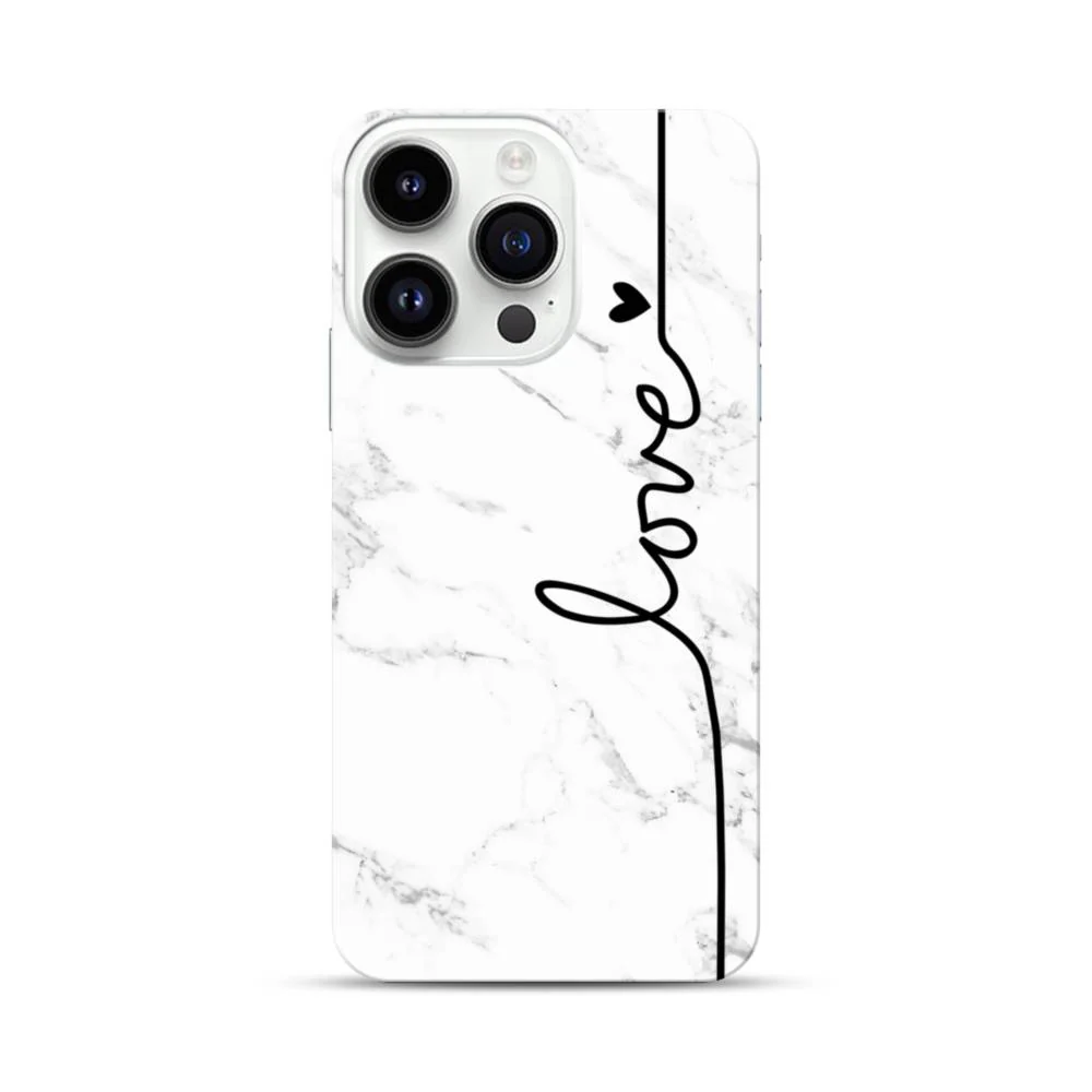 Love Heart White Marble