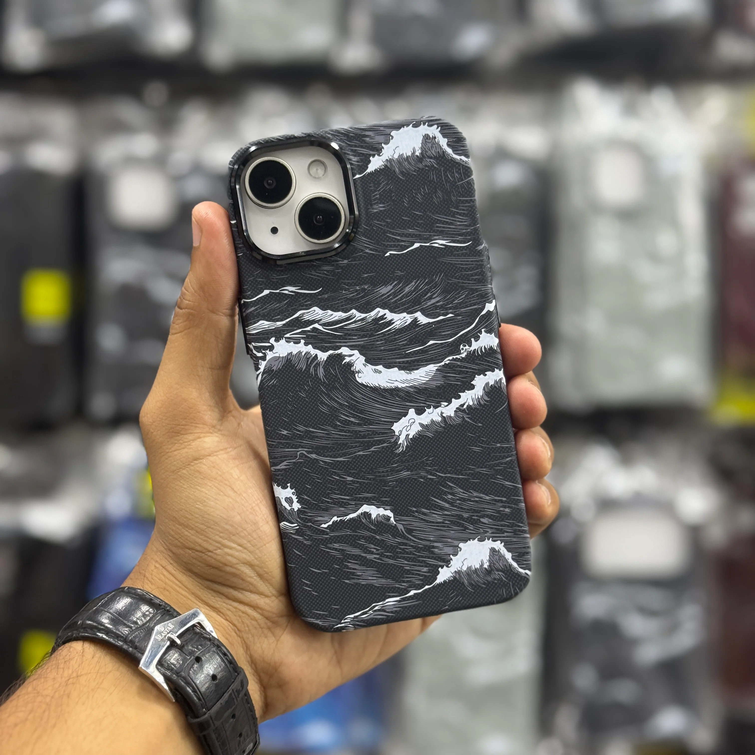 Ocean Wave Carbon Premium Quality Case - Image 12
