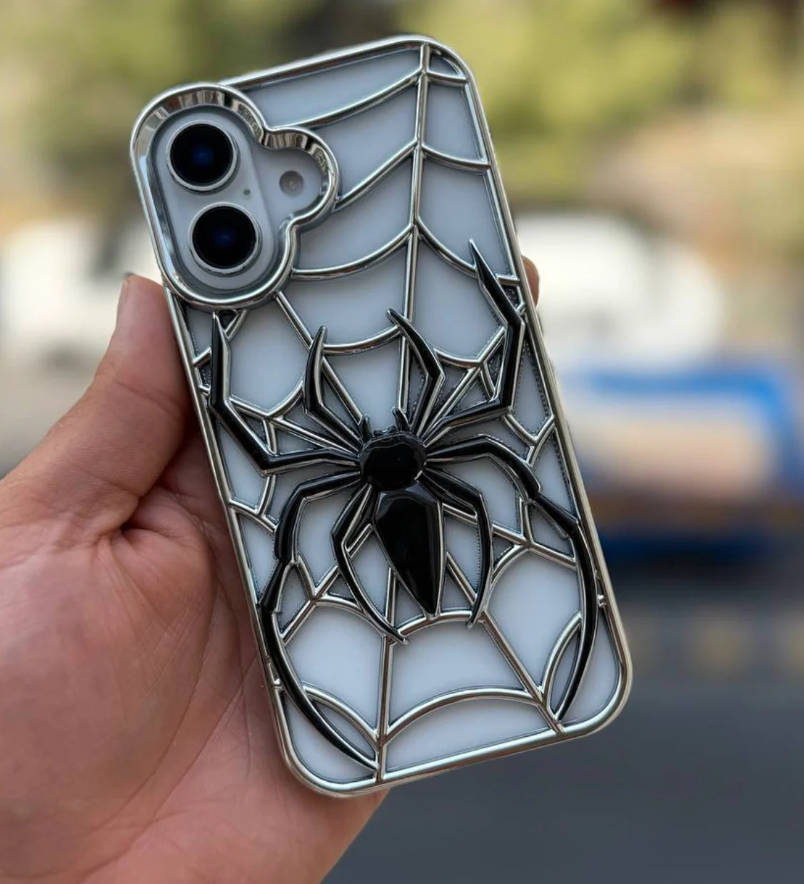 Spider Themed Two Tone Electroplated Premium 3D Case - Image 6