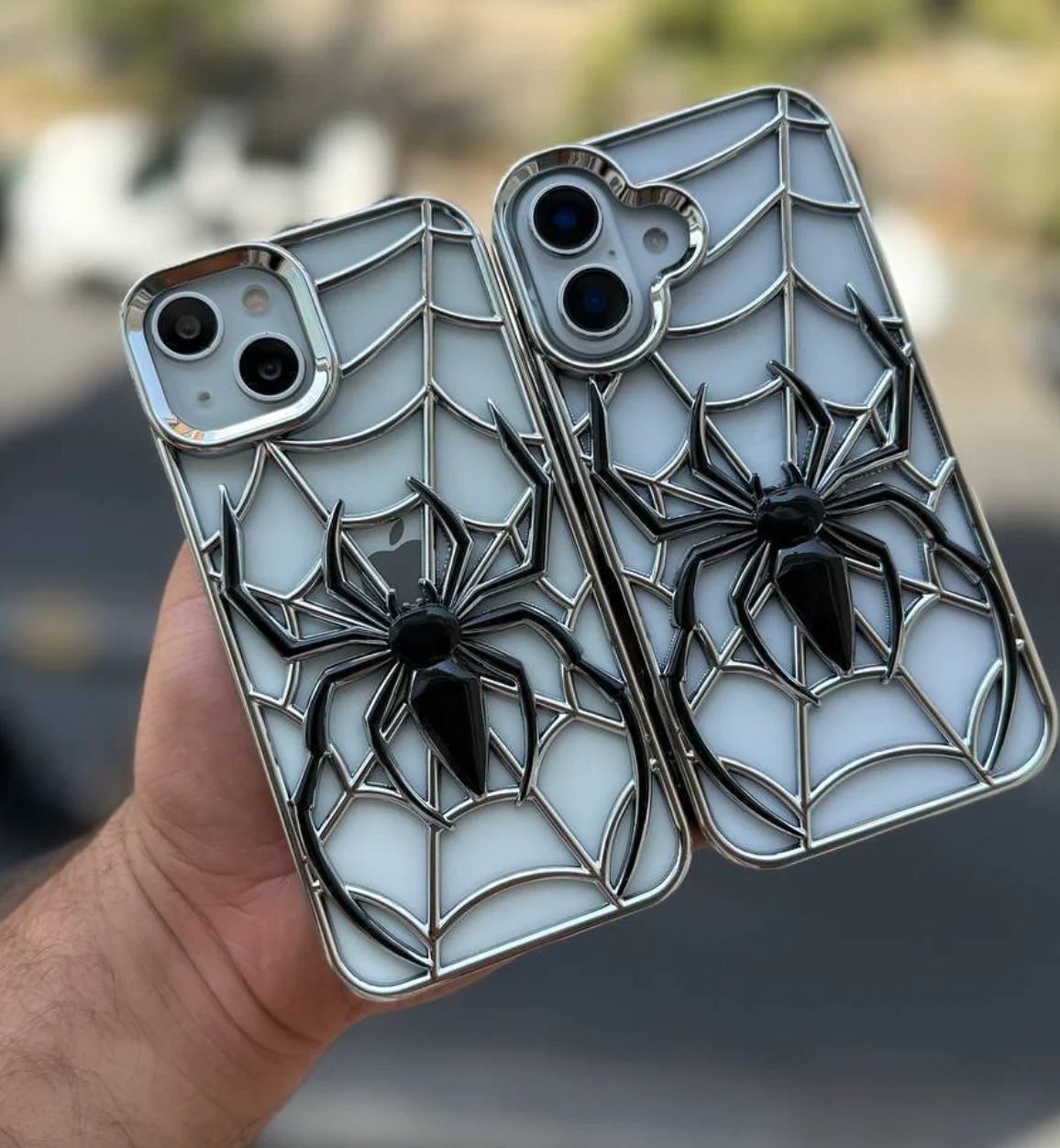 Spider Themed Two Tone Electroplated Premium 3D Case - Image 8