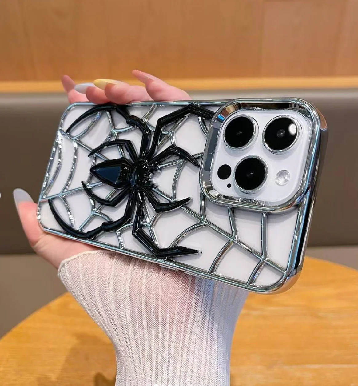 Spider Themed Two Tone Electroplated Premium 3D Case - Image 9