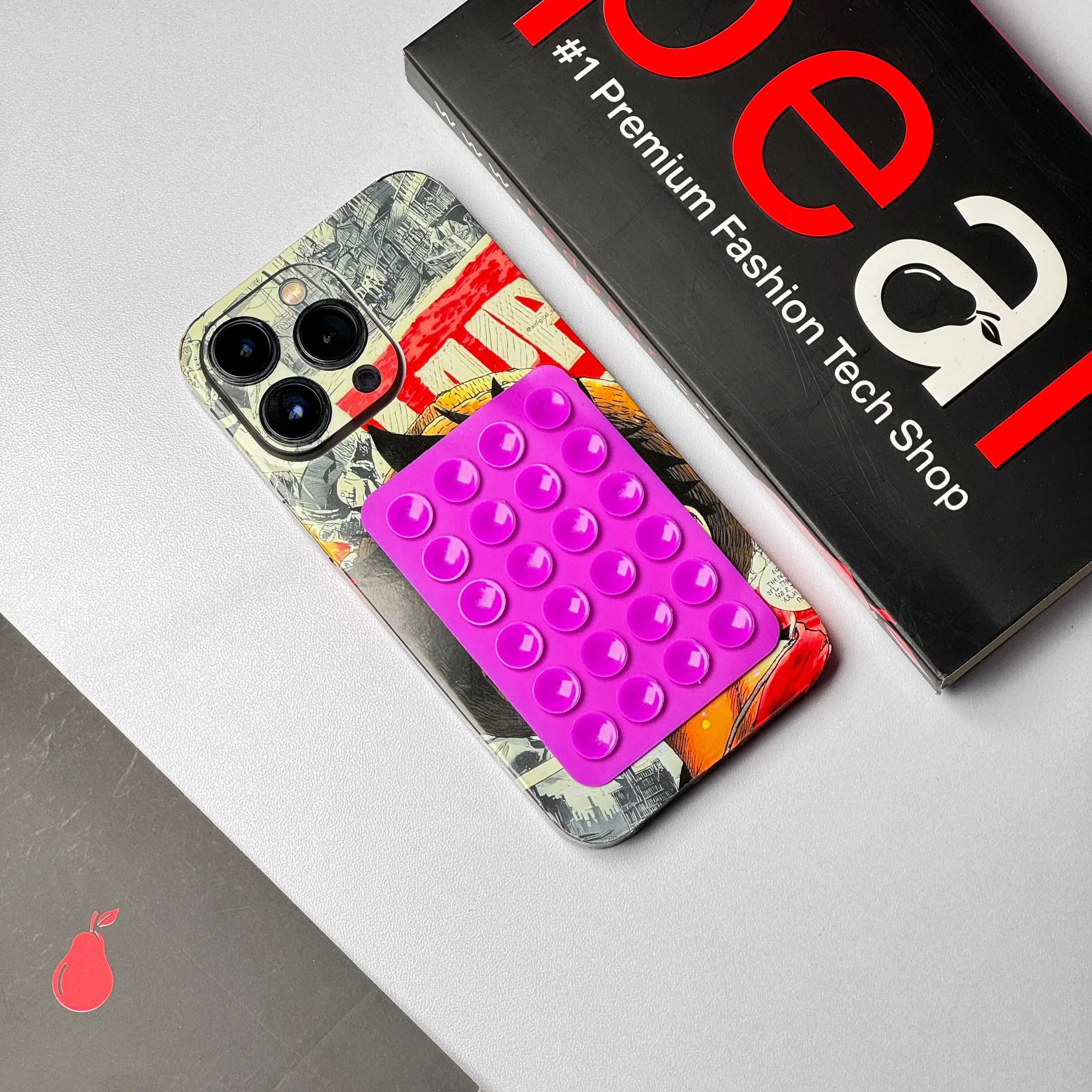 Sticky Silicone Suction Phone Case Mount - Image 14