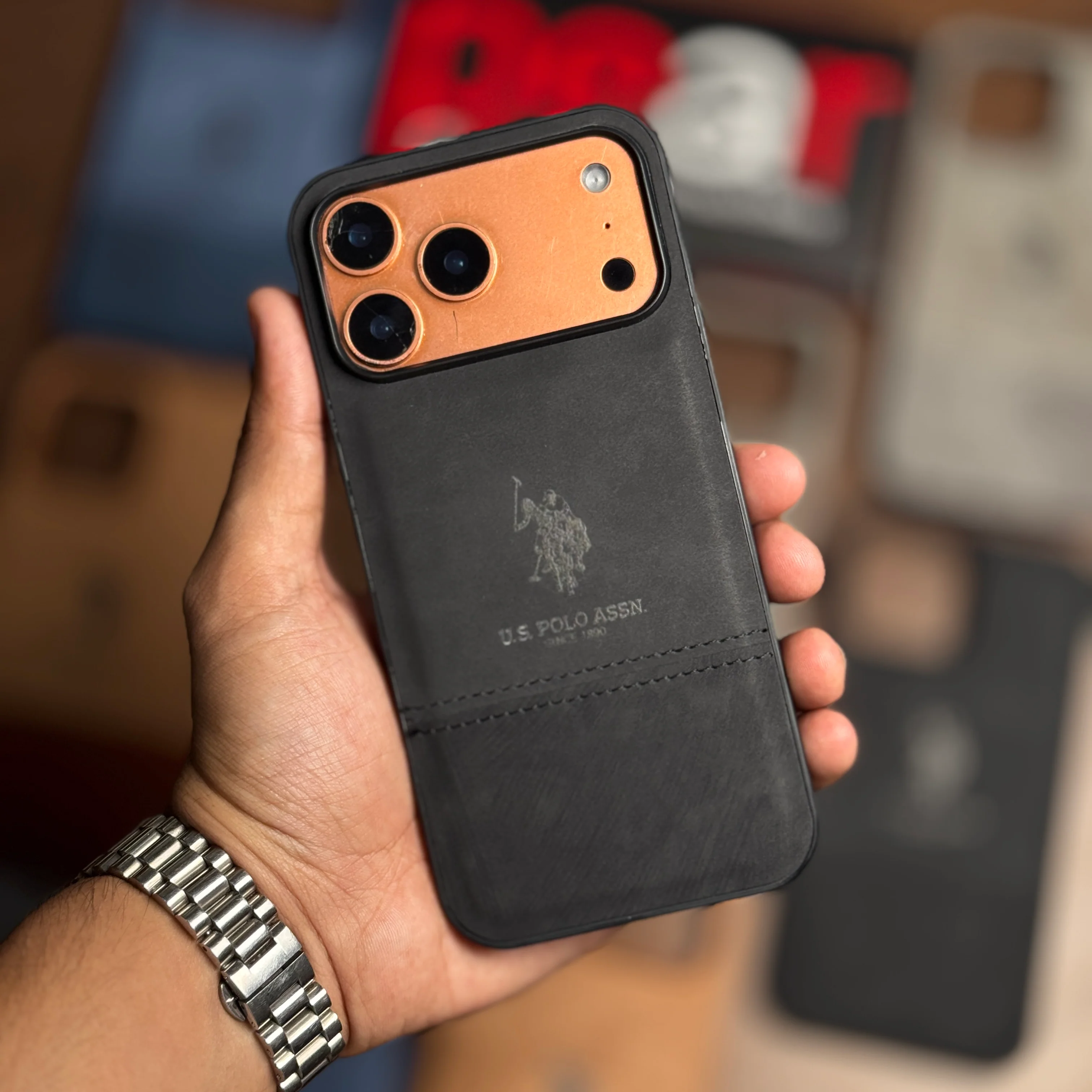 Suede Leather Polo Premium case - Image 3