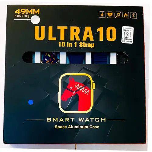 Ultra Smart Watch With 10 Straps - Image 3